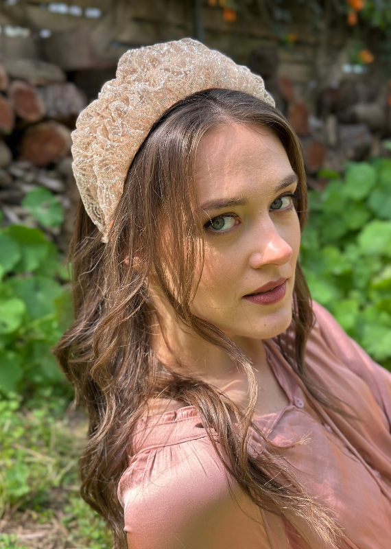 Medium Renee Headband, Rose Gold