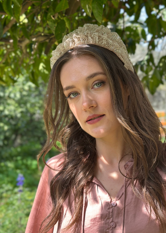 Medium Renee Headband, Rose Gold
