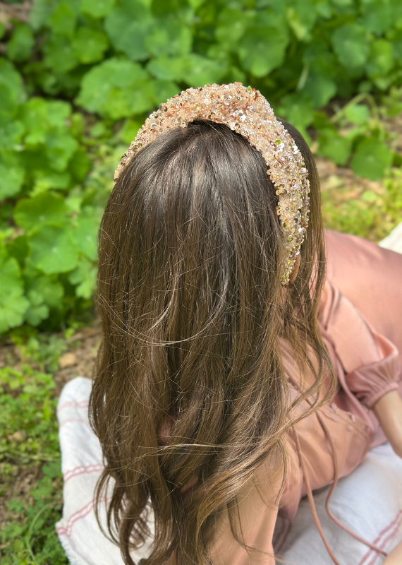 Zoe Headband, Rose Gold