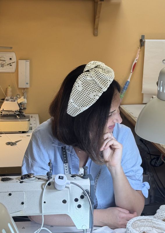 Wide Crocheted Headband
