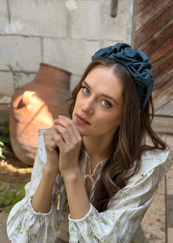 Medium Ellen Headband, Turquoise