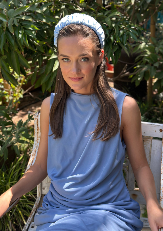 Medium Mila Headband, Light Blue