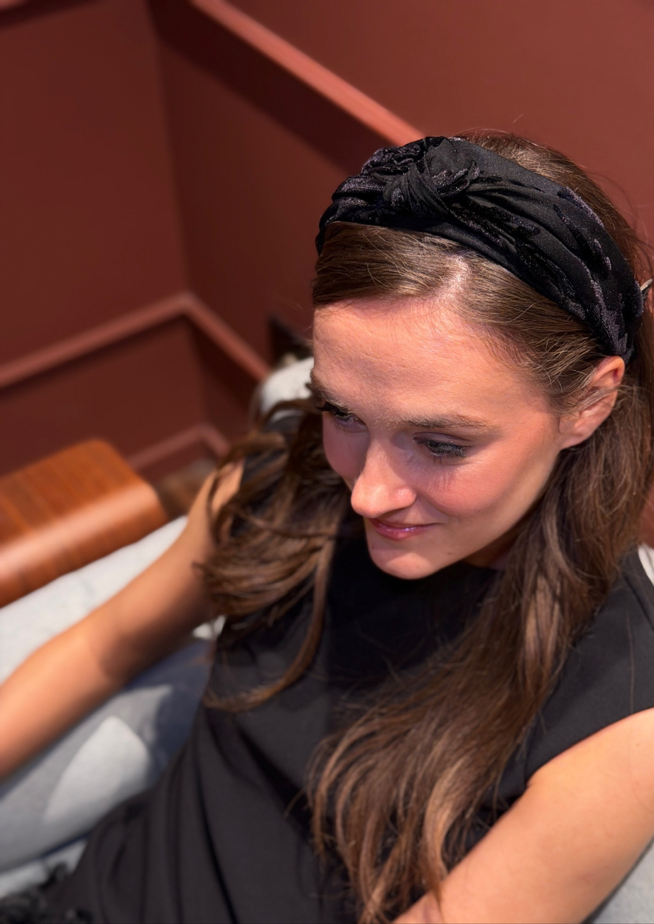Maya Narrow Headband – Black