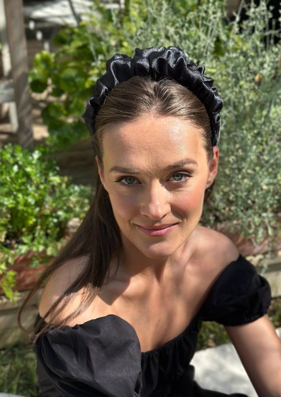Renee Headband, Black Crystal