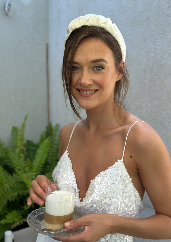 Petite Jan Headband, White