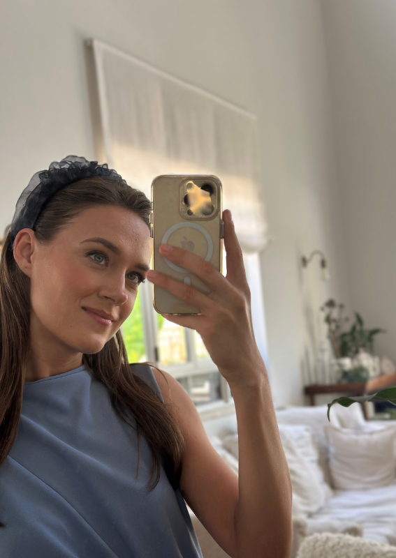 Petite Renee Headband, Gray