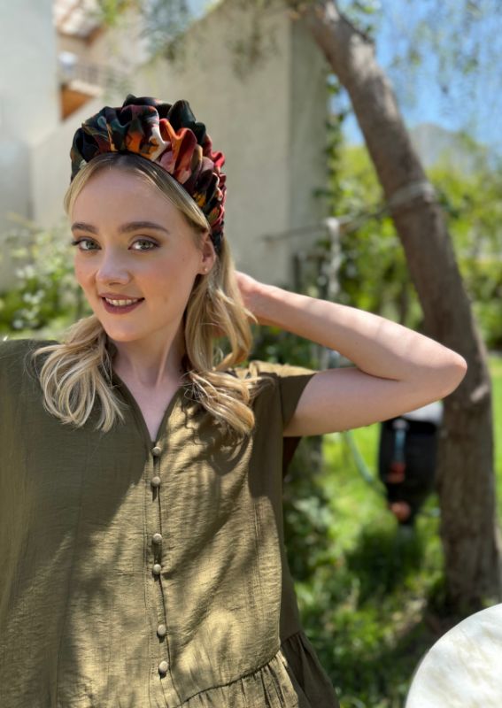 Wide Nemesis Headband, Orange