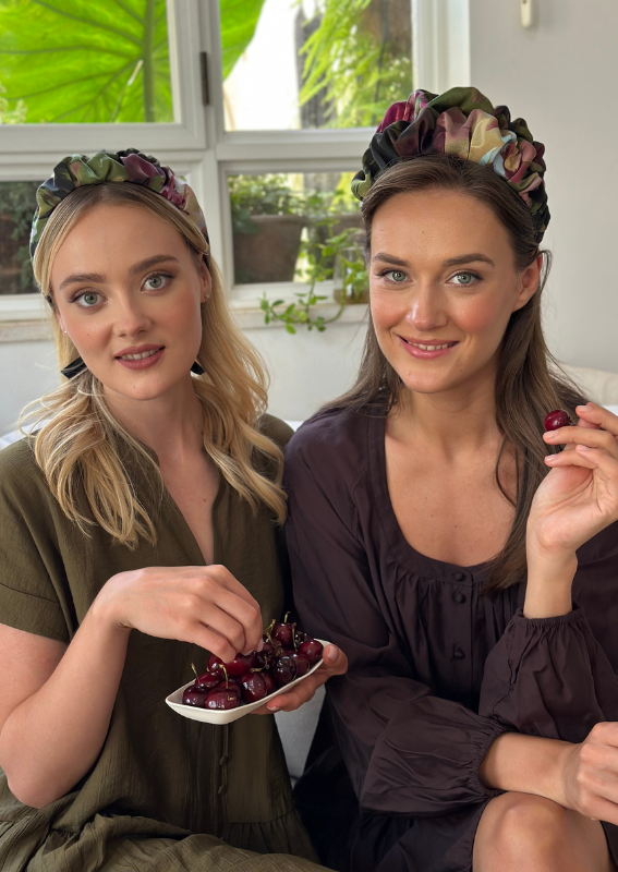 Medium Nemesis Headband, Purple Print