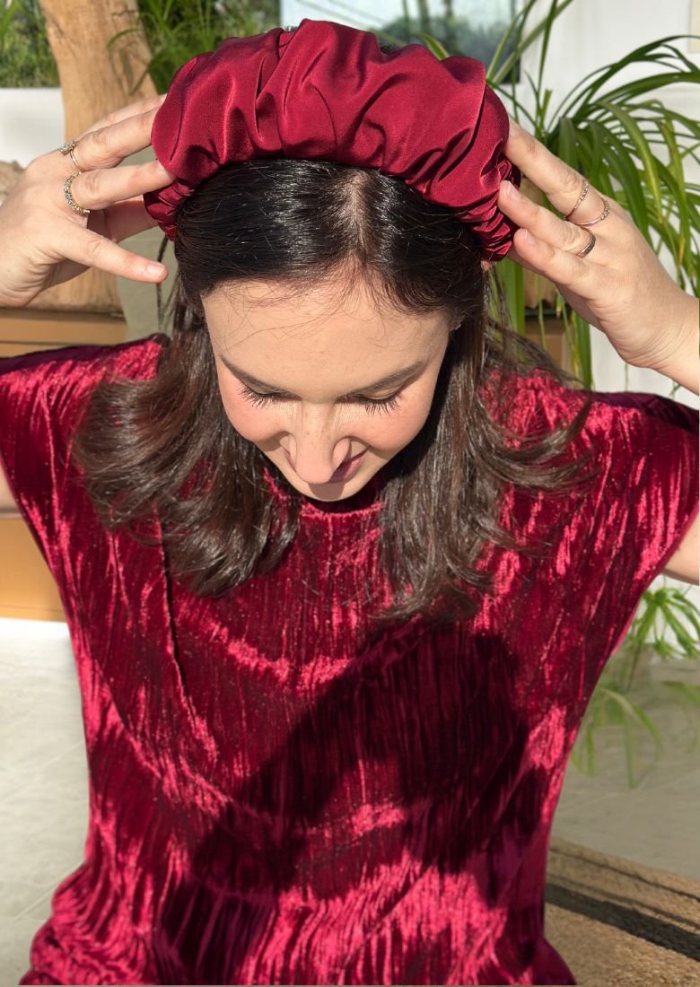 Jan Headband, Burgundy