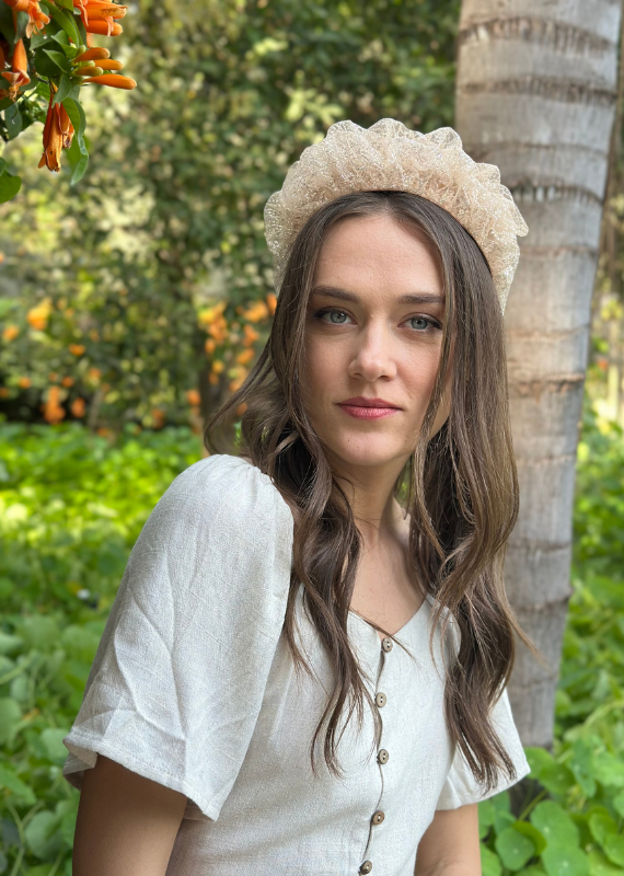 Medium Renee Headband, Rose Gold