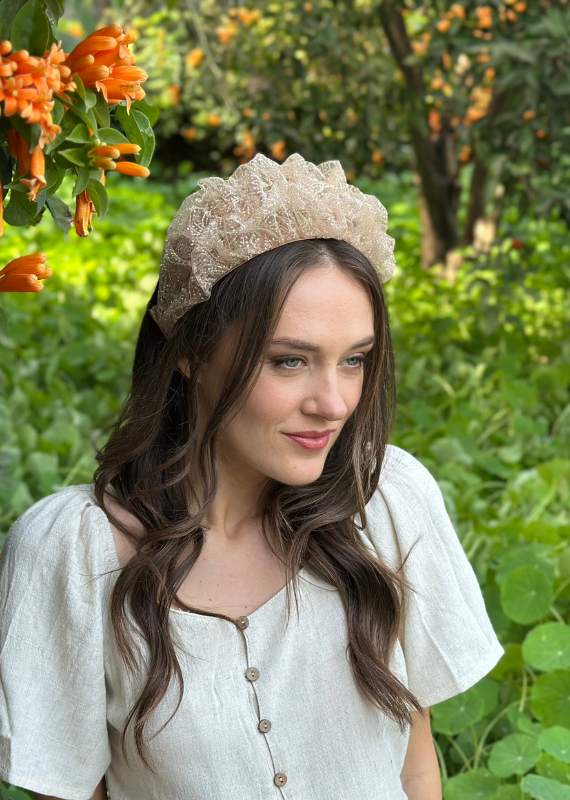 Medium Renee Headband, Rose Gold