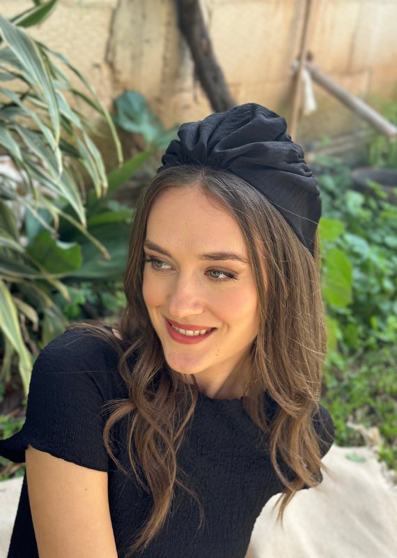 Wide Celine Headband, Black