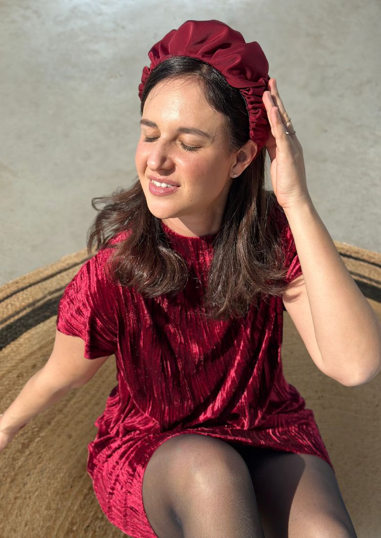 Medium Jan Headband, Burgundy