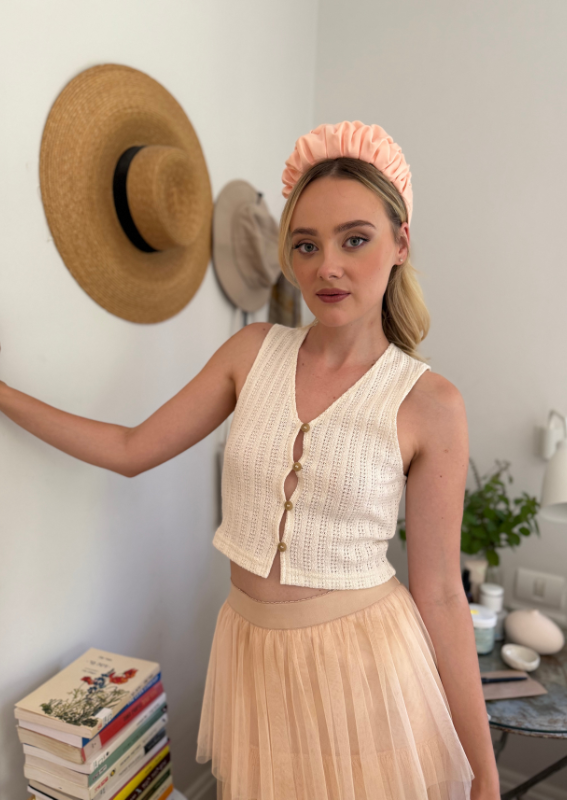 Nemesis Headband, Peach