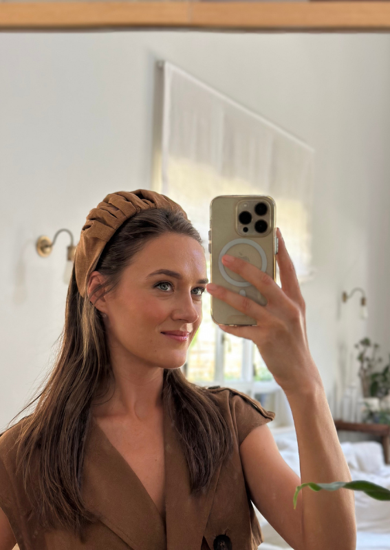 Medium Viola Headband, Brown