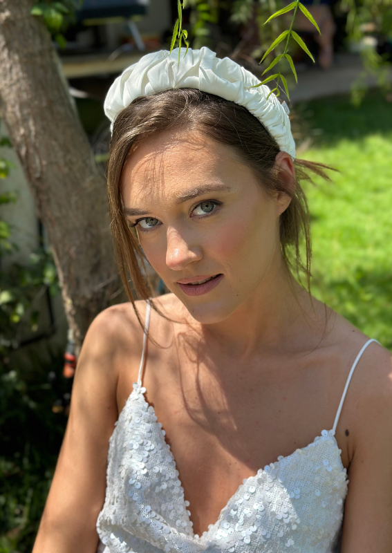 Petite Jan Headband, White