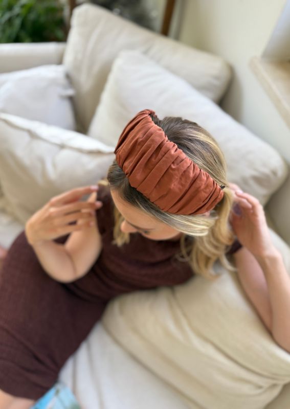 Medium Mila Headband, Terracotta