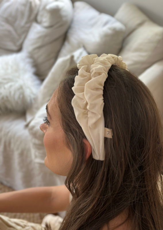 Petite Renee Headband, Cream