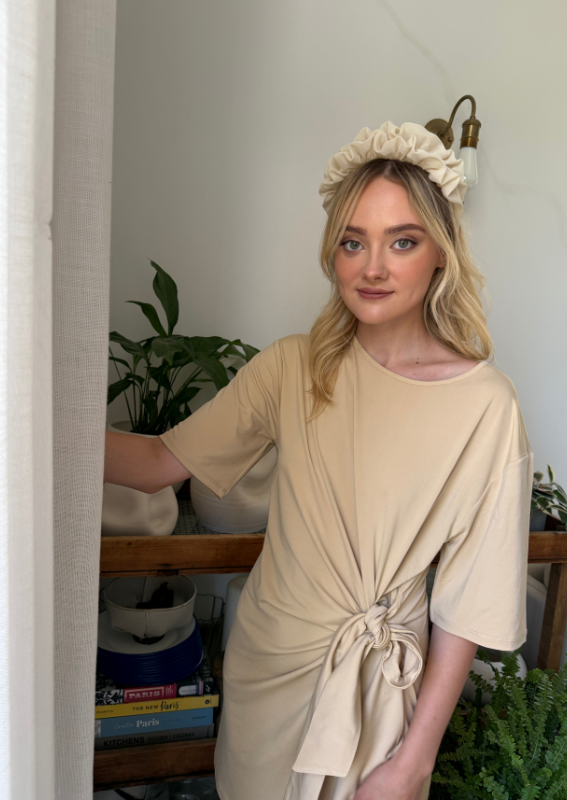 Medium Renee Headband, Cream