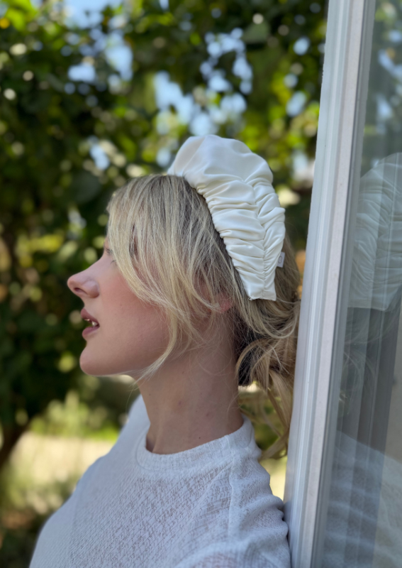 Medium Jan Headband, White