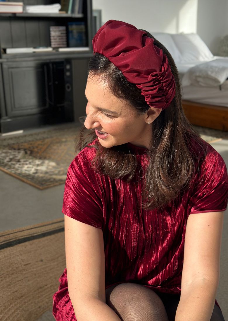 Medium Jan Headband, Burgundy