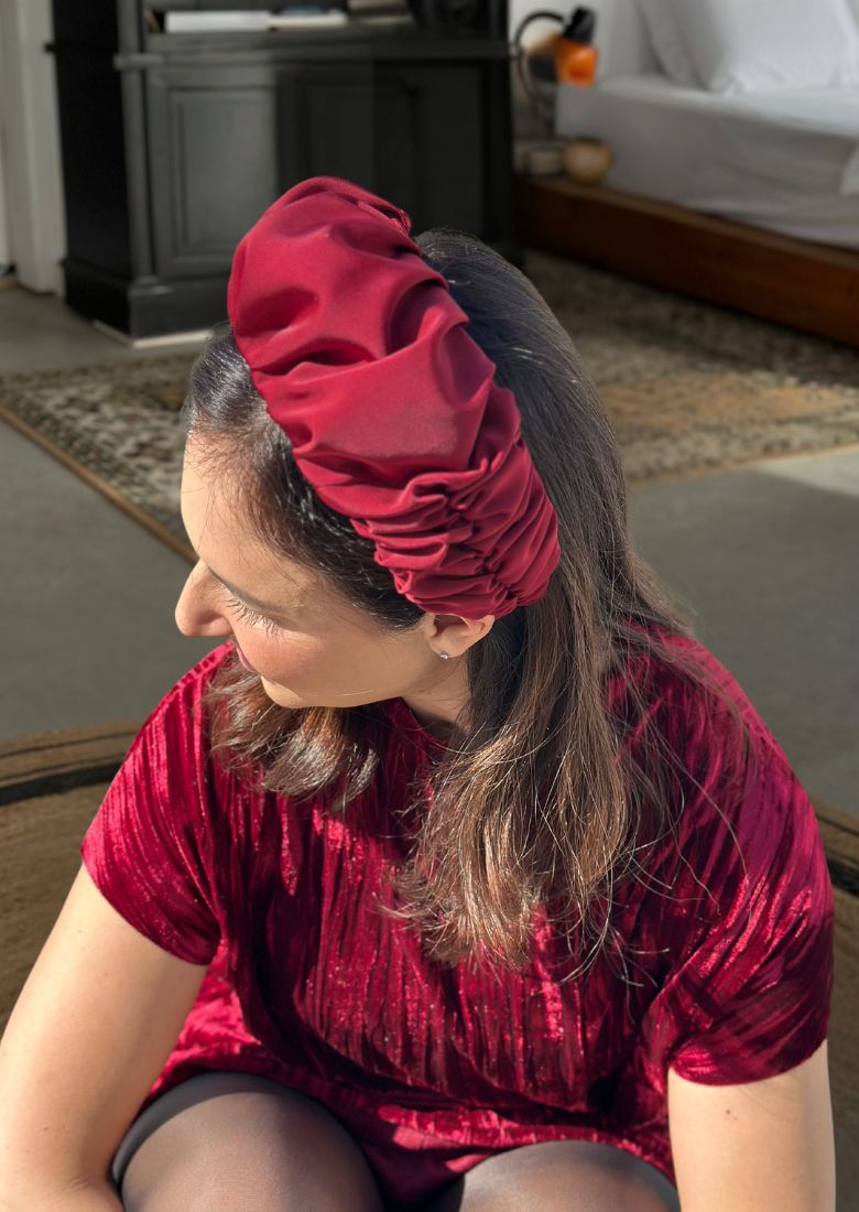 Medium Jan Headband, Burgundy