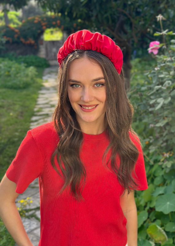 Medium Mila Headband, Red