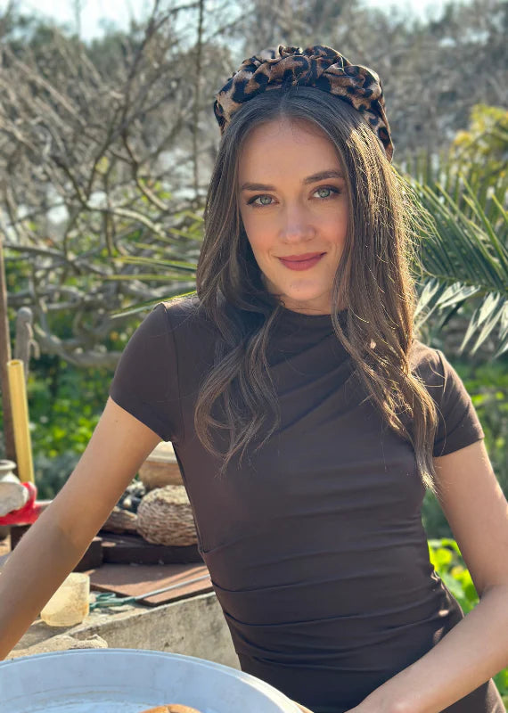 Ellen Headband,Leopard Print