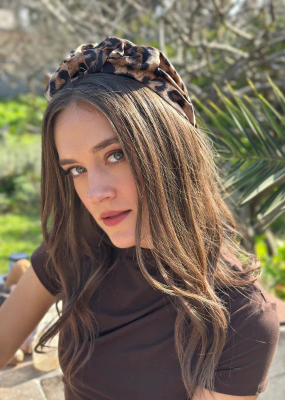 Ellen Headband,Leopard Print