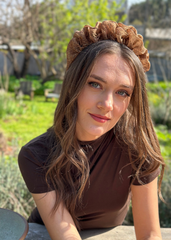 Renee Headband, Golden Tiger