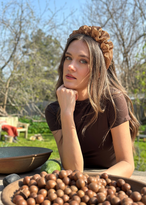 Renee Headband, Golden Tiger