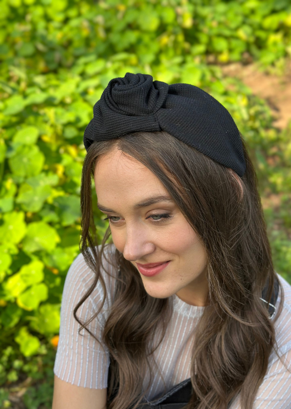 Wide Sierra Headband, Black