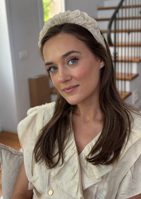 Petite Renee Headband, Cream