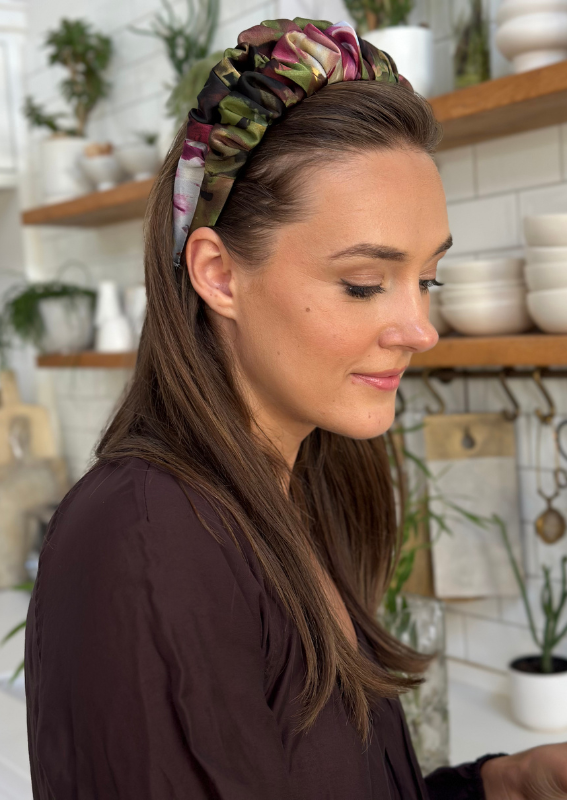 Petite Nemesis Headband, Purple Print