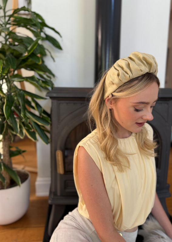 Medium Viola Headband, Cream