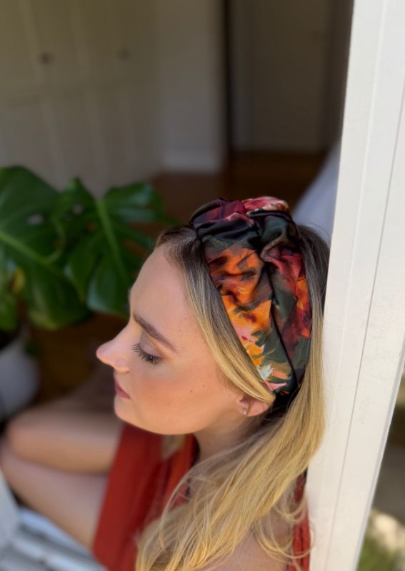 Nemesis, Tie-in-Back, Orange Print