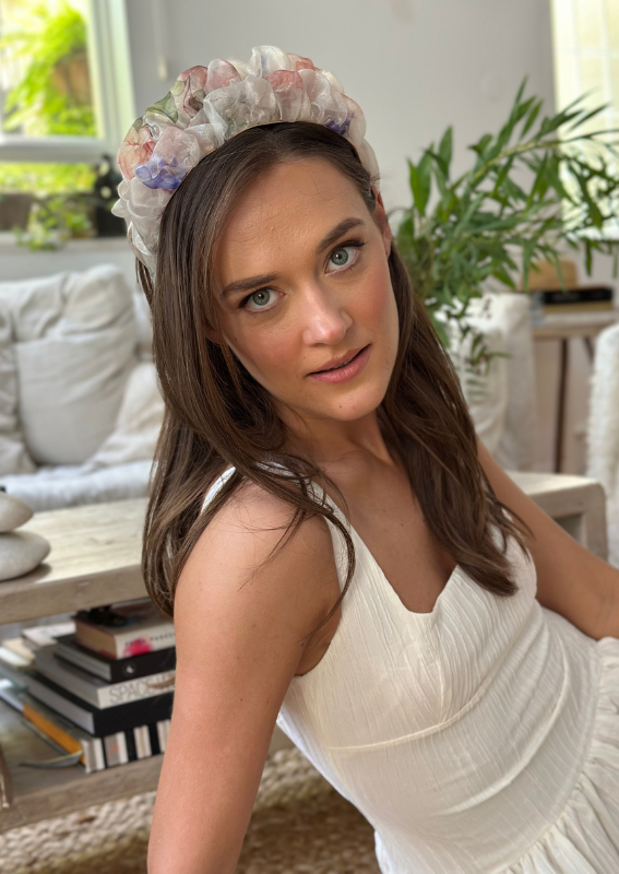 Renee Headband, Natural Floral