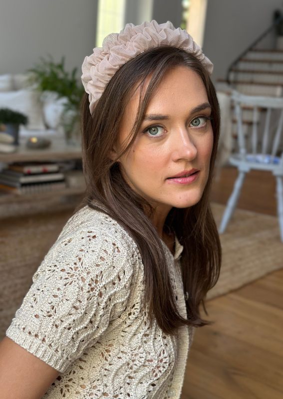 Petite Renee Headband, Pale Pink