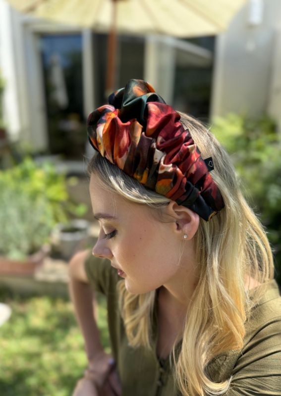 Wide Nemesis Headband, Orange