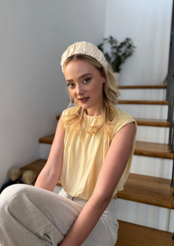Medium Mila Headband, Cream