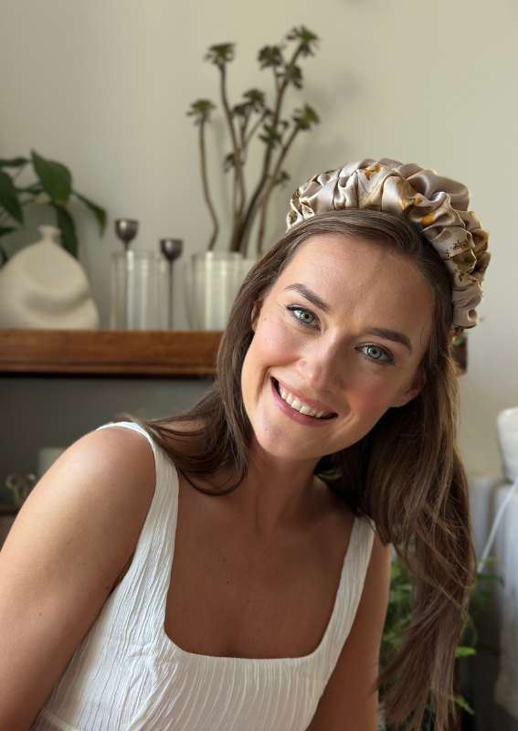 Nemesis Headband, Natural Print