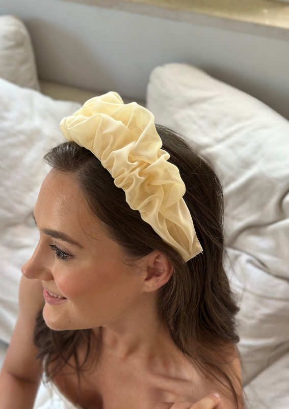 Renee Headband, Butter Yellow