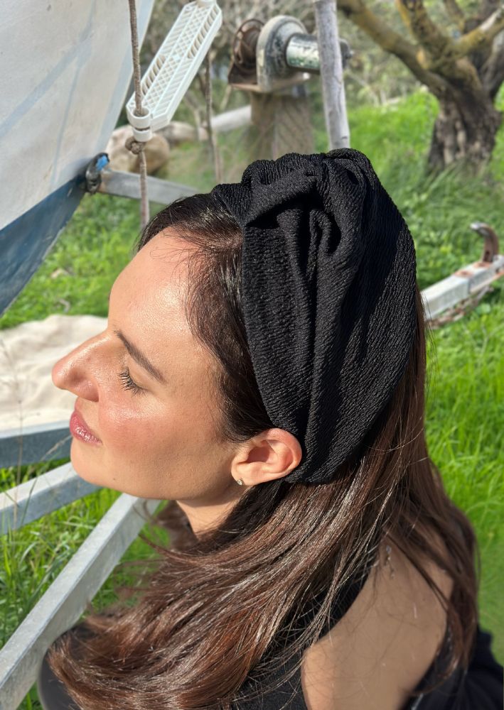 Wide Zoe Headband, Black