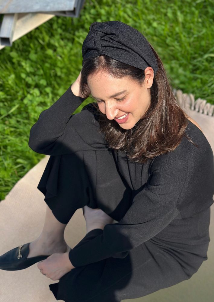 Wide Zoe Headband, Black
