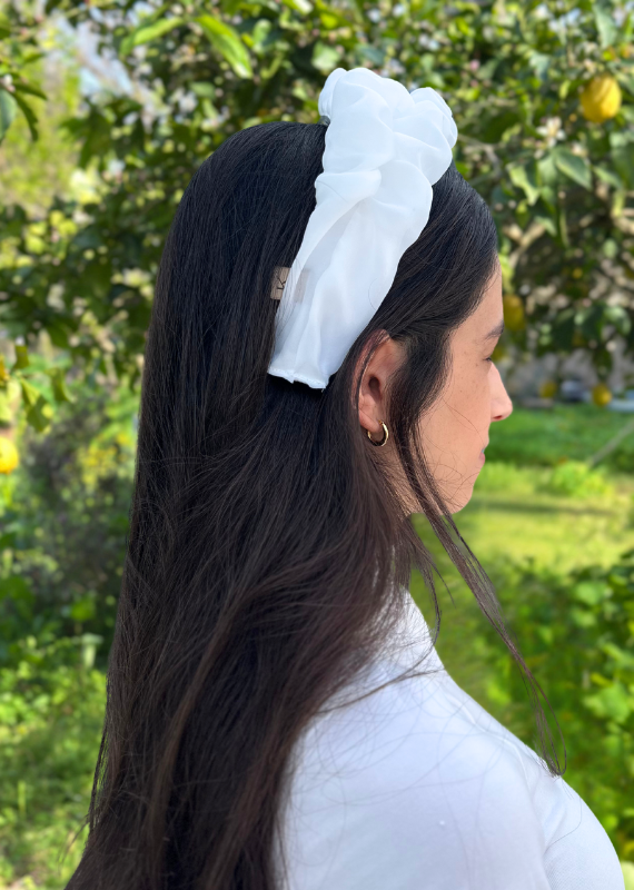 Renee Headband, white pearl