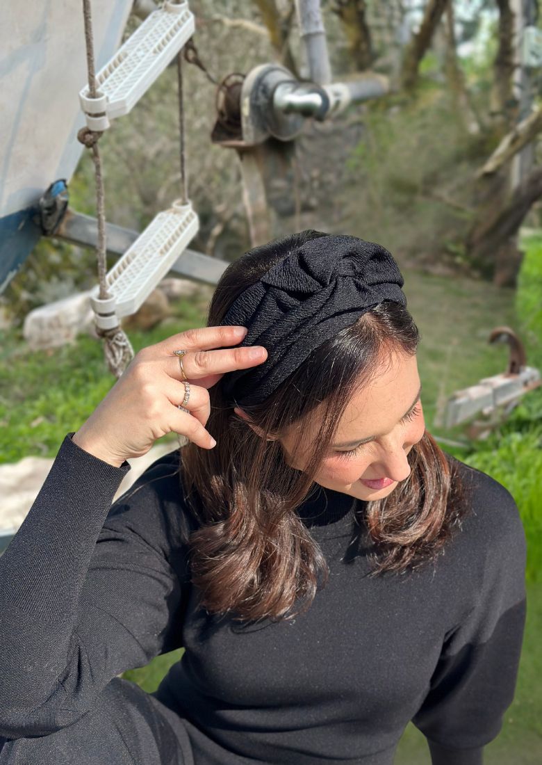 Medium Zoe Headband, Black