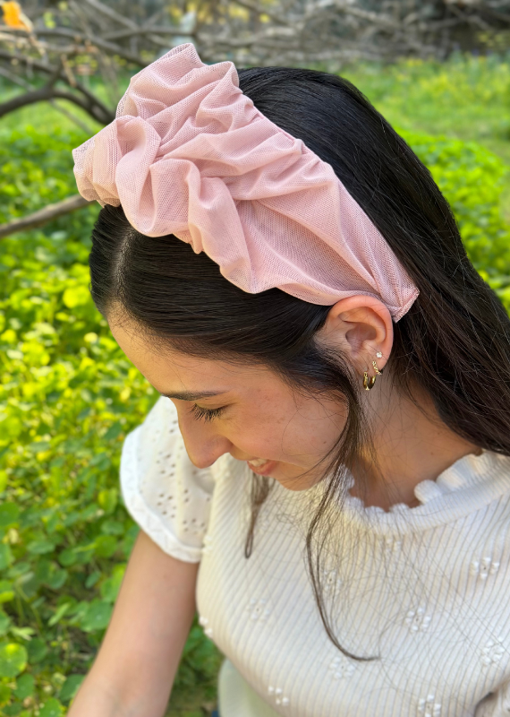 Renee headband, baby pink