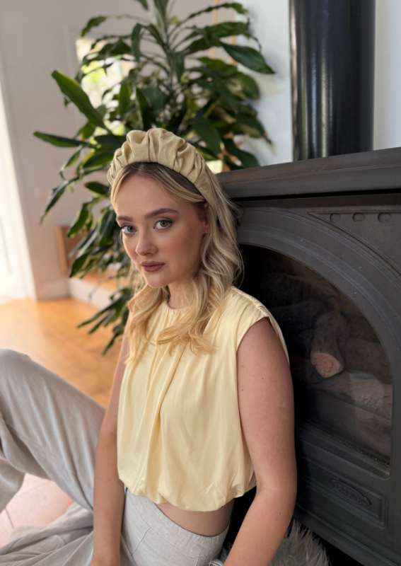 Medium Viola Headband, Cream