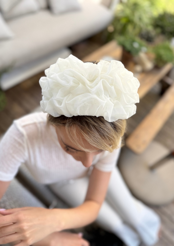 Wide Renee Headband, White