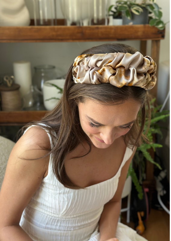 Nemesis Headband, Natural Print